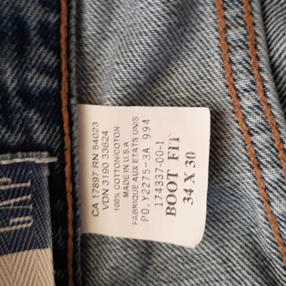 1/2 PRICE🔻Gap Vintage Boot Cut Men's Jeans 34 x 30 - Picture 5 of 11